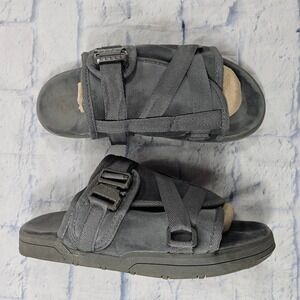Draco Slide Sandals Mens 11-12 Charcoal Gray Buckle Tactical Utility Shoes